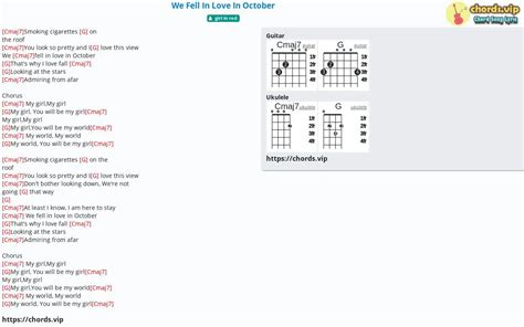 we fell in love in october ukulele